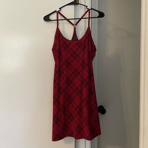 Outdoor Voices The Exercise Dress - Red Plaid